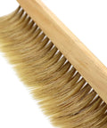 Close-up of Two Pack Beekeeping Bee Brushes with long wooden handle and natural horsehair bristles for hive cleaning