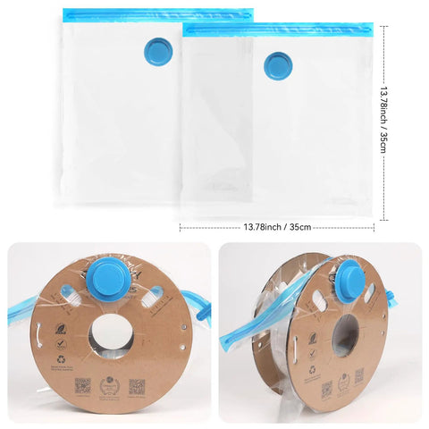 Top Tier 3D Printer Filament Storage Bags Vacuum Seal Moisture Proof Dustproof 12 Pack Reusable System For One Kilogram Spools Keep Your Plastic Fresh And Dry Shoot These Are Built Tough For Zero Sweat
