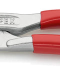 Red-handled pliers from Mini Pliers Set In Belt Tool Pouch For On The Go Work Durable Polyester Tool Bag With Hook And Loop Fastener And Belt Clip