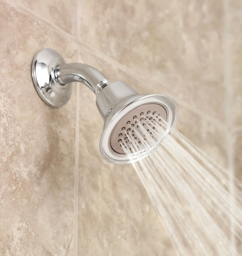 Chrome 3.5 Inch Shower Head With Eco Performance And WaterSense Certification Easy Install Single Function Spray
