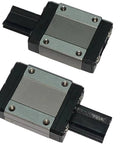 MGN15 C Carriage Block Bearing Ball Slider Two Pieces Black Heavy Duty 15mm Linear Motion Guide Rail Long Style For CNC And 3D Printer