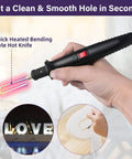 4 In 1 Foam Cutter Set With 18W High Power Electric Styrofoam Cutter Kit displaying 5cm bend knife in use