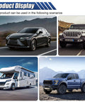 Automotive parts image: collage of four vehicles—a sedan, Jeep, motorhome, and pickup—on highway roads.