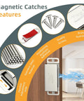Heavy Duty Cabinet Magnets 12 Pack Magnetic Door Catch Stainless Steel for Kitchen Cabinets and Cupboards with Strong Closures