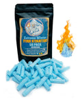 Starter Plugs 50 Pack For Extreme Winter Weather Fire Lighting Survival Outdoors 50 Plus Fires with blue fire starter plugs