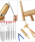 Badass Jeweler Toolkit Featuring Tough Saw Frame With 144 Cutting Blades Sturdy Bench Pin Clamp Ring Sizer Mandrel Needle Files Wire Snips And Steel Hammer For Serious DIY Jewelry Crafting Gear with wood and metal tools.