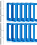 Twelve Piece Half Inch Single Gang Electrical Box Extender Kit With Twenty Four Screws For Outlets And Switches Blue Keeps Receptacles Flush And Prevents Recessed Sockets For A Seamless No Fuss Installation