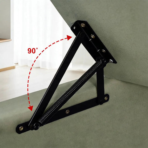 Heavy Duty Bench Seat Hinges With Spring Lift Up Mechanism For Storage Sofa Bed Ottoman Toy Box Chest And Furniture Hardware