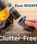 Connecting Flexiport Power Tool Hose Kit With 3 To 12 Foot Expandable Hose to a tool for lightweight dust collection.