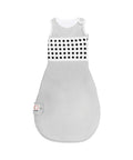 Breathing Wear Sleeping Bag For Baby, Size Small 3 To 6 Months, Pebble Grey, sensor-free design, black pattern detail