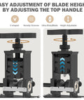 Professional Adjustable Wire Stripper Machine Featuring Zero Hassle Setup And Direct Drill Mount for easy blade height adjustment.