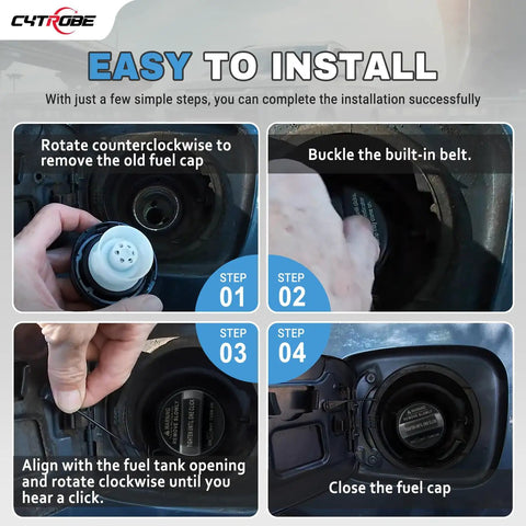 Installation steps for Gas Cap Replacement For 2004-2020 Hyundai Veloster Accent Sonata Azera Genesis Elantra Coupe GT