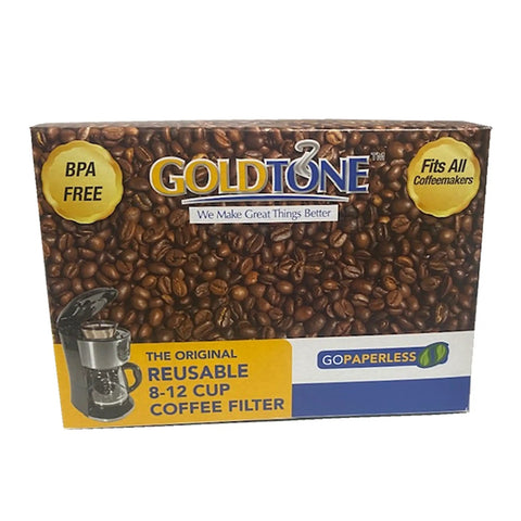Packaging of Reusable Basket Style Coffee Filter For 8 To 12 Cup Makers Fits Mr Coffee Brewers BPA Free 2 Pack