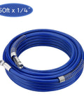 50 Foot Upgraded Airless Paint Hose For Graco Sprayers With Reinforced Brass Wire Braid And 4300 PSI Heavy Duty Performance