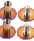 Rock Solid Chicago Screws And Heavy Duty Binding Bolts For Scrapbooks Photo Albums Crafting Gear, 4 durable rivets in titanium alloy finish.