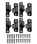 4 Pack Outdoor Gate Hinges Stainless Steel Heavy Duty For Farm Garden Wood Gates Easy Install DIY Friendly With Screws Included