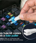 Using Go To Auto Fuse Kit With 168 Pcs Of Fuses From 2A To 40A, 114 Mini Blade And 54 Standard Fuses, Durable Aluminum Case