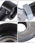 Rear Radius Rods Replacement Kit For Maverick X3 64 Inch Body RA Built Beefed Up Steel Construction Easy Direct Fit Heavy Duty UTV Suspension Upgrade For Off Road Performance And Long Lasting Reliability close-up of steel rod ends and locknut