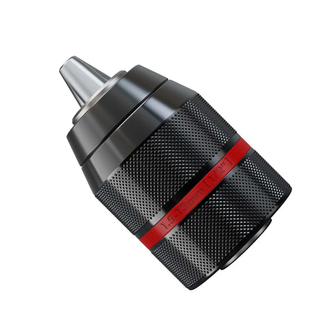 Self Tightening Keyless Drill Chuck 1/2 Inch 20UNF Quick Change For Milwaukee M18 Drills And Impact Drivers, black alloy steel
