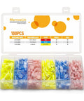 Nylon Spade Quick Disconnect Wire Connector Kit, 22-10 Gauge Fully Insulated Male and Female Terminal Connectors assortment