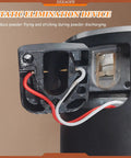 Static elimination device detail on the No Fuss Single Dose Espresso Coffee Grinder, showing wiring and internal components.