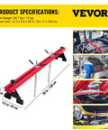 Beefy Heavy Duty Engine Support Bar 1100 Lbs Capacity For Transmissions And Engine Removal With 2 Point Lift Dual Hooks Stable Hoist For Home Garages And Auto Repair Shops, 59 in