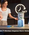 Portable Instant Water Warmer For Baby Formula With Adjustable Temperature Settings And Quick Heating Technology That Is A Legit Game Changer For On The Go Parents Who Want Seamless Bottle Prep Daily, shown in use by a parent.