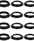 12 Pack E26 E27 Lamp Shade Rings Replacement Kit, 3 Styles, 2 Sizes 34mm And 39mm Inner Diameter, Black Socket Collar Retaining Rings