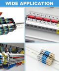 20 Pack 13 Inch Aluminum DIN Rails For Electrical Panels 35mm Wide By 7.5mm High Slotted Carrier With Mounted Equipment