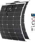 1000W Flexible RV Solar Panel Kit With 2x500W 12V Panels 40A Charge Controller Monocrystalline Cells Off Grid Camping Power