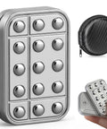 Kick Back With This Dope Metal Magnetic Fidget Slider For Adult Teens Crisp Snappy Clicks in metal finish with travel pouch.