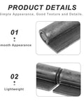 Heavy Duty Weldable Steel Lift Off Flag Hinge Set Built Tough For Doors Gates And Ramps 3 By 0.5 Inch 10 Pieces Industrial Grade Detachable Flag Hinges For Secure Easy Maintenance showing smooth steel hinge close-up