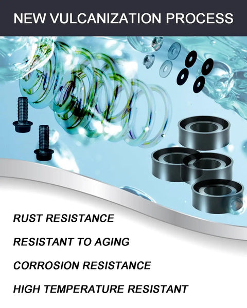 Premium Lawn Mower Seat Spring Kit With Silicone Gasket Upgrade - rust-resistant components and new vulcanization process