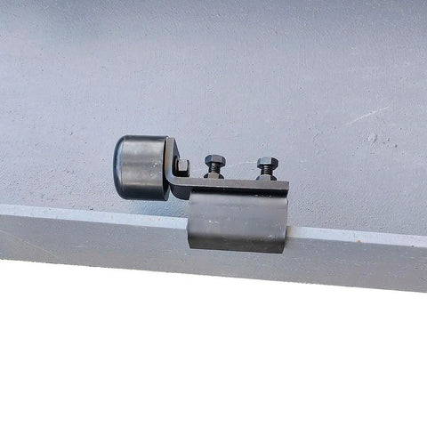 Heavy Duty Trolley Assembly For I Beam With Electric Hoist Limit, Manual Trolley Stopper Hardware, Strong Carbon Steel Build