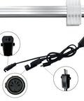 Oem Style Linear Actuator Replacement For Power Recliner Lift Chair Motor KDPT007 179, showing 2 pin flat round connector and wiring.