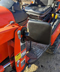 Heavy Duty Magnetic Tractor Side Mirrors With 114 Lbs Each attached to a tractor, easy install, rubber coated surface