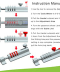 Instruction manual for Kickproof Four Digit Combination Lock For Backyard Gates And Shed Doors Heavy Duty Zinc Alloy Security Slide Latch.