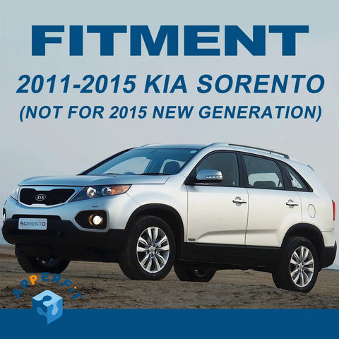 Kia Sorento 2011-2015 exterior view displaying fitment compatibility for chrome door handle replacement