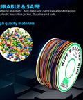 30 AWG Single Core PCB Solder Wire Roll 8 Color PVC Coated Tin Plated Copper Cable 250m ESD Safe Anti Static Wire