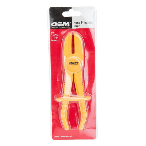 Medium Fuel Line Hose Clamp Pliers For Automotive And Small Engine Work, Non Metallic Yellow 7.5 Inch Pincher in packaging