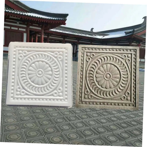 Concrete Stepping Stone Paver Mold 37x37x6.5 Cm Reusable Cement Mold For Patio Garden Lawn Pathway Diy Walkway Maker