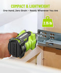 Using 21V Cordless Impact Driver Kit with Brushless Motor One Quarter Inch Hex 230 Nm Torque for installing hardware