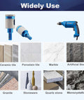 Two 1-inch diamond finger milling bits with triangle shanks for porcelain tile, ceramic, stone, marble, granite.