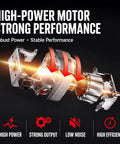 High-power motor image showcasing robust design for No Sweat Heavy Duty Electric Machinery Dolly With Wireless Remote Control.