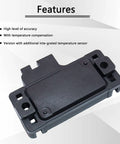 Map Sensor Replacement For Chevy GMC Buick Cadillac Vehicles Direct Fit OE Replacement For Plug And Play Manifold Absolute Pressure Sensor Improves Idle Fuel Trim And Throttle Response, black plastic housing