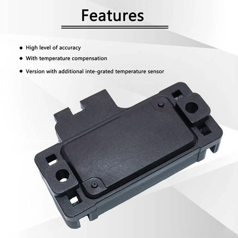 Map Sensor Replacement For Chevy GMC Buick Cadillac Vehicles Direct Fit OE Replacement For Plug And Play Manifold Absolute Pressure Sensor Improves Idle Fuel Trim And Throttle Response, black plastic housing