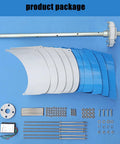 20000W Vertical Wind Turbine Kit For Home Power Generation 12V Genny Electricity Producer Equipment components on display