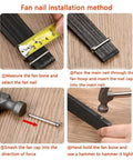 Eight Pack Folding Fan Axle Rivet Nails and Nut Repair Kit 35mm Replacement Fasteners installation method steps