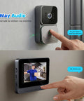 Wireless Video Doorbell Camera With Indoor Monitor No WiFi Or App Required 2 4G Local Transmission 2-Way Audio Easy Setup