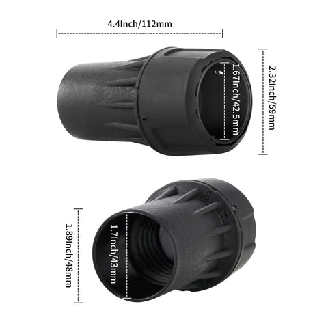 Universal 1-1/4 Inch Dust Collection Quick Connector Adapter For Vacuum Hoses Fits Sander Miter Saw Table Saw And Dust Extractors